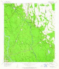 Nicholson Mississippi Historical topographic map, 1:24000 scale, 7.5 X 7.5 Minute, Year 1955