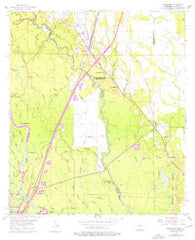 Nicholson Mississippi Historical topographic map, 1:24000 scale, 7.5 X 7.5 Minute, Year 1955