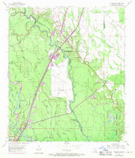 Nicholson Mississippi Historical topographic map, 1:24000 scale, 7.5 X 7.5 Minute, Year 1955