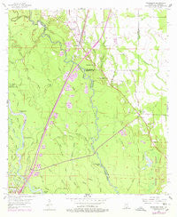 Nicholson Mississippi Historical topographic map, 1:24000 scale, 7.5 X 7.5 Minute, Year 1955