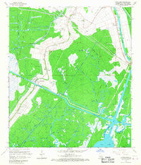 North Bend Louisiana Historical topographic map, 1:24000 scale, 7.5 X 7.5 Minute, Year 1966