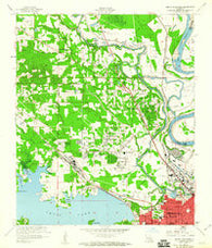 North Highlands Louisiana Historical topographic map, 1:24000 scale, 7.5 X 7.5 Minute, Year 1960