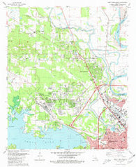 North Highlands Louisiana Historical topographic map, 1:24000 scale, 7.5 X 7.5 Minute, Year 1980