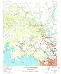 North Highlands Louisiana Historical topographic map, 1:24000 scale, 7.5 X 7.5 Minute, Year 1980