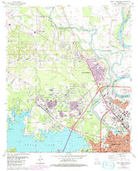North Highlands Louisiana Historical topographic map, 1:24000 scale, 7.5 X 7.5 Minute, Year 1980