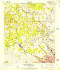 North Shreveport Louisiana Historical topographic map, 1:24000 scale, 7.5 X 7.5 Minute, Year 1955