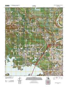 North Highlands Louisiana Historical topographic map, 1:24000 scale, 7.5 X 7.5 Minute, Year 2012