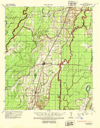 Oak Grove Louisiana Historical topographic map, 1:62500 scale, 15 X 15 Minute, Year 1935