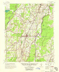 Oak Grove Louisiana Historical topographic map, 1:62500 scale, 15 X 15 Minute, Year 1958