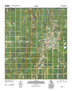 Oakdale Louisiana Historical topographic map, 1:24000 scale, 7.5 X 7.5 Minute, Year 2012