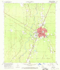 Oakdale Louisiana Historical topographic map, 1:24000 scale, 7.5 X 7.5 Minute, Year 1968