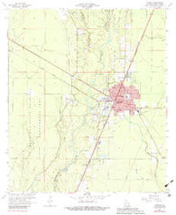Oakdale Louisiana Historical topographic map, 1:24000 scale, 7.5 X 7.5 Minute, Year 1968