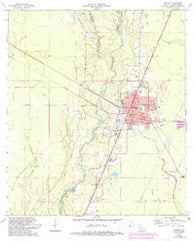 Oakdale Louisiana Historical topographic map, 1:24000 scale, 7.5 X 7.5 Minute, Year 1968