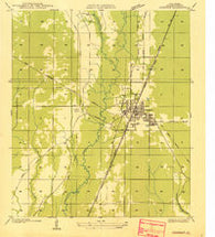 Oakdale Louisiana Historical topographic map, 1:31680 scale, 7.5 X 7.5 Minute, Year 1935