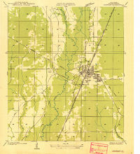 Oakdale Louisiana Historical topographic map, 1:31680 scale, 7.5 X 7.5 Minute, Year 1935