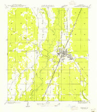 Oakdale Louisiana Historical topographic map, 1:31680 scale, 7.5 X 7.5 Minute, Year 1955