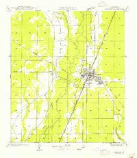 Oakdale Louisiana Historical topographic map, 1:31680 scale, 7.5 X 7.5 Minute, Year 1955