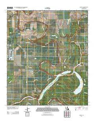 Oakley Louisiana Historical topographic map, 1:24000 scale, 7.5 X 7.5 Minute, Year 2012