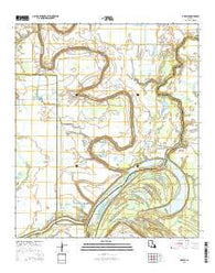 Oakley Louisiana Current topographic map, 1:24000 scale, 7.5 X 7.5 Minute, Year 2015