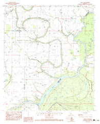 Oakley Louisiana Historical topographic map, 1:24000 scale, 7.5 X 7.5 Minute, Year 1983