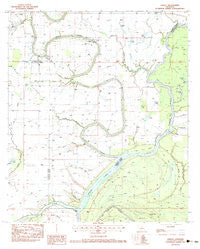 Oakley Louisiana Historical topographic map, 1:24000 scale, 7.5 X 7.5 Minute, Year 1983