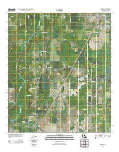 Oberlin Louisiana Historical topographic map, 1:24000 scale, 7.5 X 7.5 Minute, Year 2012