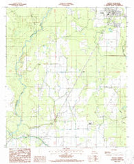 Oberlin Louisiana Historical topographic map, 1:24000 scale, 7.5 X 7.5 Minute, Year 1986