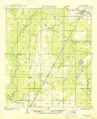 Oberlin Louisiana Historical topographic map, 1:31680 scale, 7.5 X 7.5 Minute, Year 1947