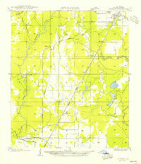 Oberlin Louisiana Historical topographic map, 1:31680 scale, 7.5 X 7.5 Minute, Year 1954
