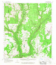 Oberlin Louisiana Historical topographic map, 1:62500 scale, 15 X 15 Minute, Year 1961