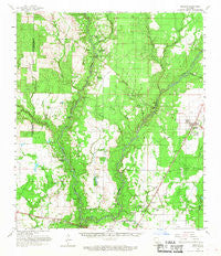 Oberlin Louisiana Historical topographic map, 1:62500 scale, 15 X 15 Minute, Year 1961