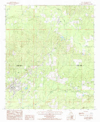 Olla East Louisiana Historical topographic map, 1:24000 scale, 7.5 X 7.5 Minute, Year 1984
