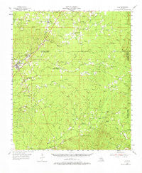 Olla Louisiana Historical topographic map, 1:62500 scale, 15 X 15 Minute, Year 1955