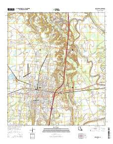 Opelousas Louisiana Current topographic map, 1:24000 scale, 7.5 X 7.5 Minute, Year 2015
