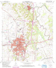 Opelousas Louisiana Historical topographic map, 1:24000 scale, 7.5 X 7.5 Minute, Year 1983