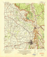 Opelousas Louisiana Historical topographic map, 1:62500 scale, 15 X 15 Minute, Year 1939