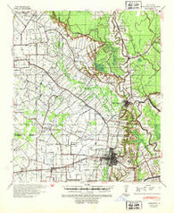 Opelousas Louisiana Historical topographic map, 1:62500 scale, 15 X 15 Minute, Year 1939