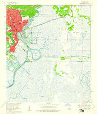 Orange Texas Historical topographic map, 1:24000 scale, 7.5 X 7.5 Minute, Year 1960