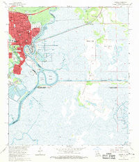 Orange Texas Historical topographic map, 1:24000 scale, 7.5 X 7.5 Minute, Year 1960