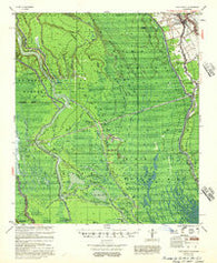 Osca Bayou Louisiana Historical topographic map, 1:62500 scale, 15 X 15 Minute, Year 1955