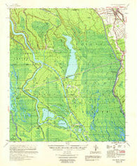Osca Bayou Louisiana Historical topographic map, 1:62500 scale, 15 X 15 Minute, Year 1959