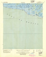 Oyster Bayou Louisiana Historical topographic map, 1:62500 scale, 15 X 15 Minute, Year 1935