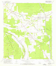 Palmetto Louisiana Historical topographic map, 1:24000 scale, 7.5 X 7.5 Minute, Year 1968