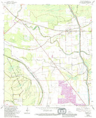 Palmetto Louisiana Historical topographic map, 1:24000 scale, 7.5 X 7.5 Minute, Year 1968
