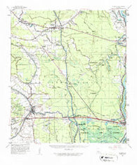Palmetto Louisiana Historical topographic map, 1:62500 scale, 15 X 15 Minute, Year 1959