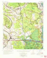 Palmetto Louisiana Historical topographic map, 1:62500 scale, 15 X 15 Minute, Year 1970