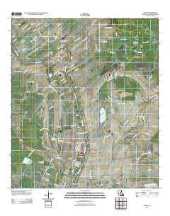 Parks Louisiana Historical topographic map, 1:24000 scale, 7.5 X 7.5 Minute, Year 2012