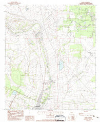 Parks Louisiana Historical topographic map, 1:24000 scale, 7.5 X 7.5 Minute, Year 1983