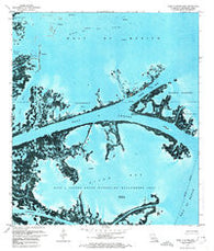 Pass A Loutre East Louisiana Historical topographic map, 1:24000 scale, 7.5 X 7.5 Minute, Year 1971