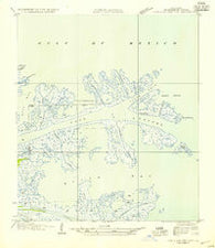 Pass A Loutre East Louisiana Historical topographic map, 1:31680 scale, 7.5 X 7.5 Minute, Year 1954